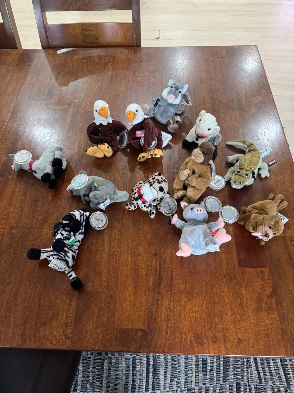 NWT Lot of 12 Vintage 1999 Coca-Cola International Collection Plush